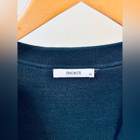 Ricki’s Navy Sweater Blazer Cardigan with Pockets Size XS - Picture 5 of 7